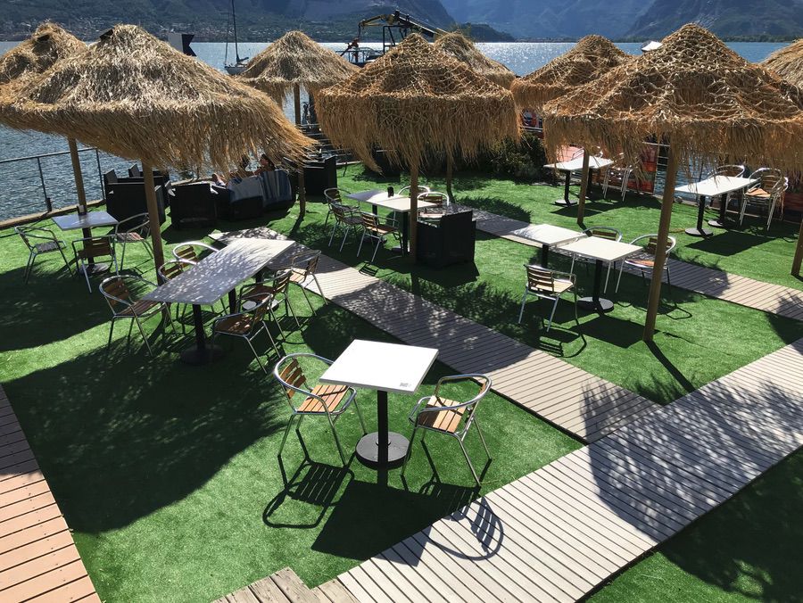 Gastronomie mit Bootsteg